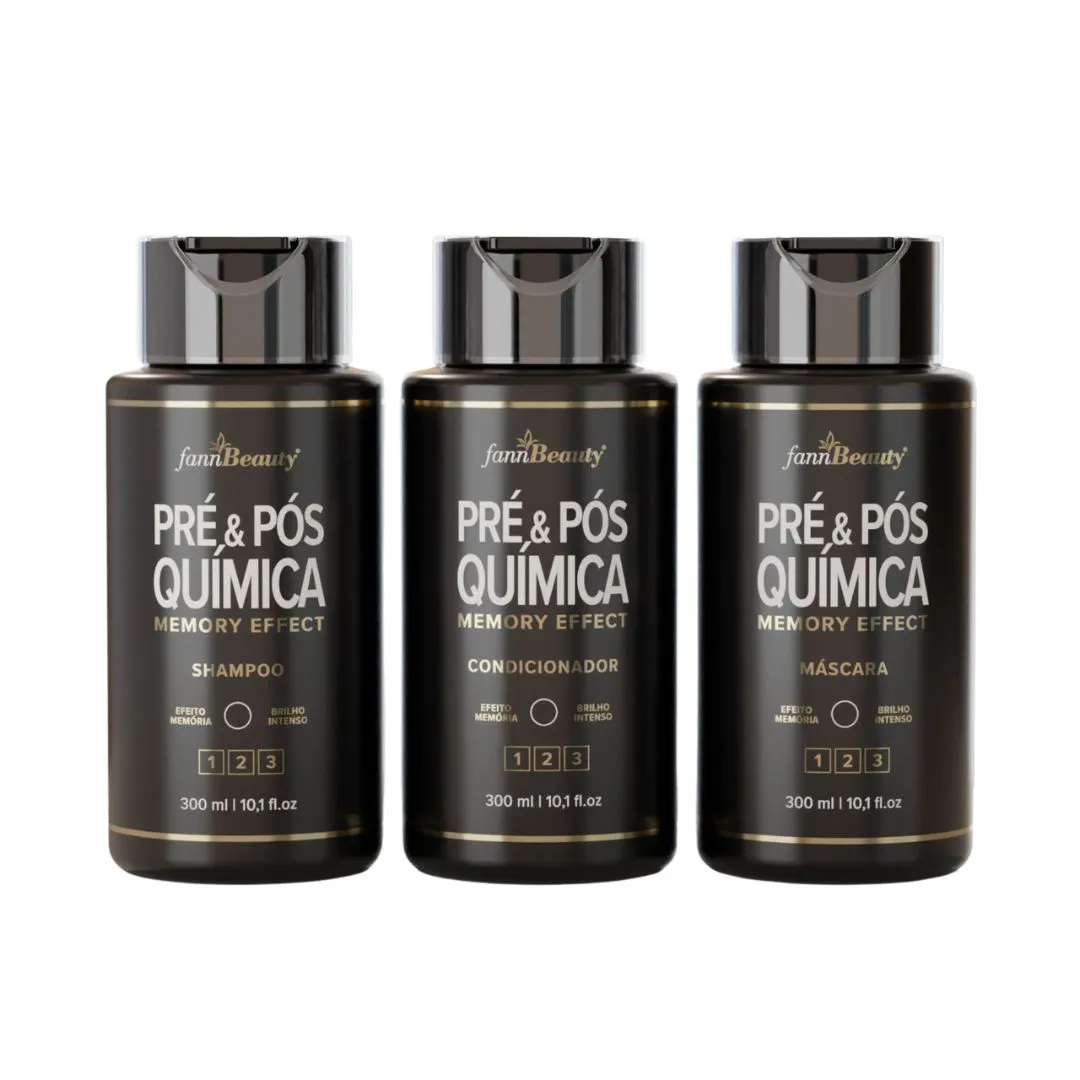 KIT PRE E POS QUIMICA(3X1) 300ML - FANNBEAUTY